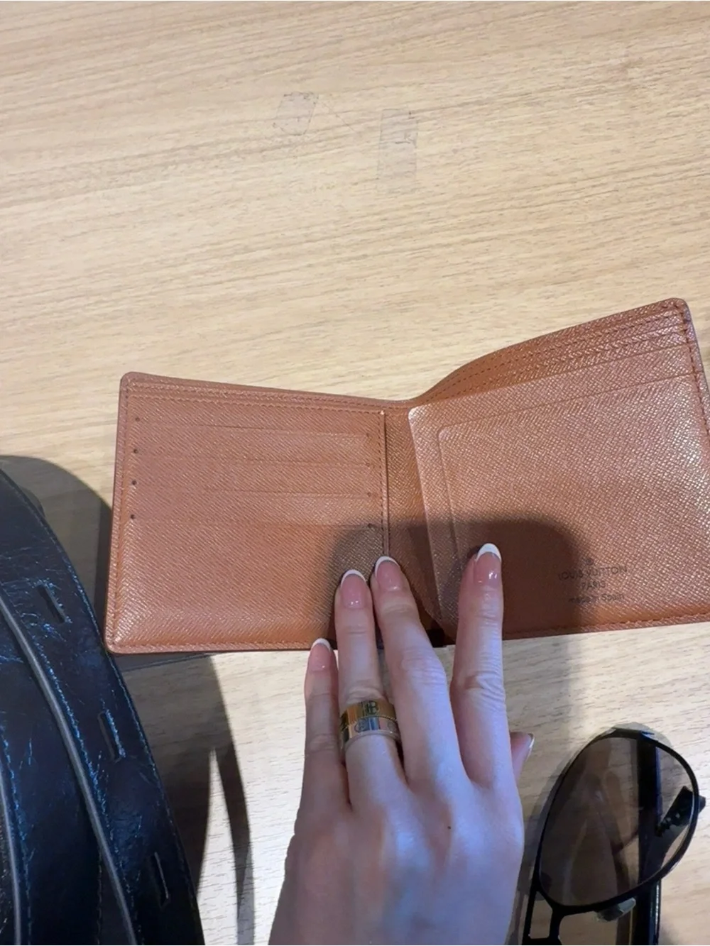 Louis Vuitton Monogram Canvas Money Clip in Brown and Gold